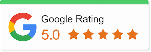 google reviews 5 stars badge